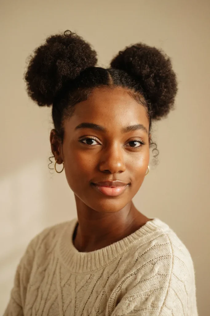 Textured Space Buns