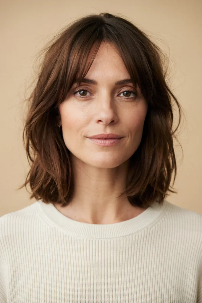 Tousled Bob with Side Bangs