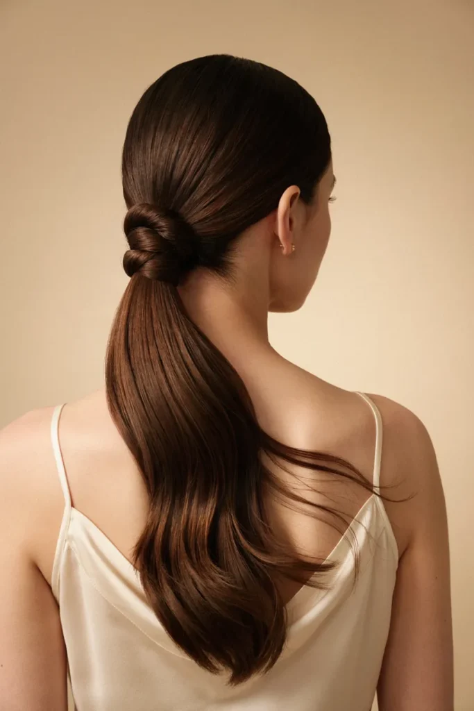 Twisted Low Ponytail