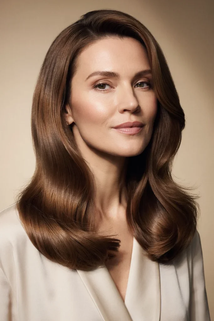 Voluminous Blowout with Side Part