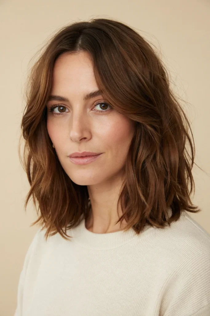 Wavy Shag with Face-Framing Layers