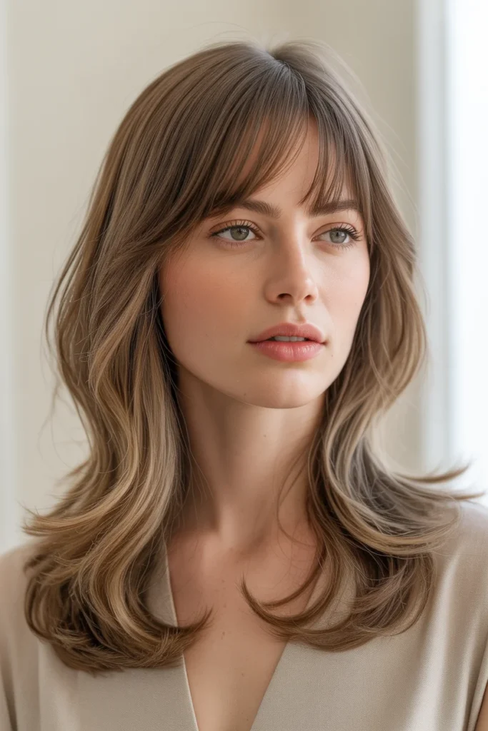 Wispy Bangs With Long Layers