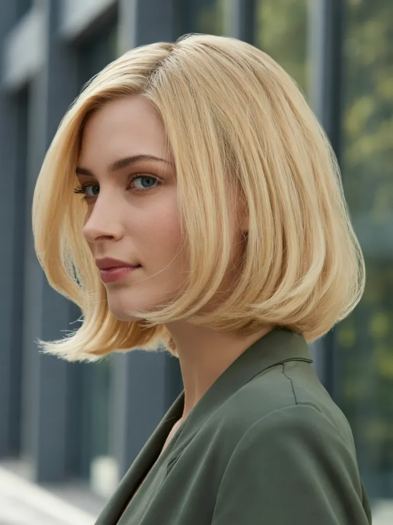 Blonde Italian Bob