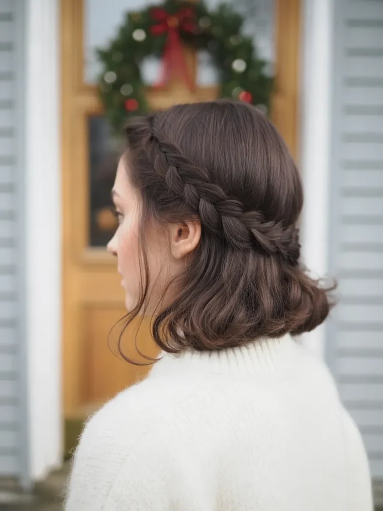 Braided Crown for Short Hair