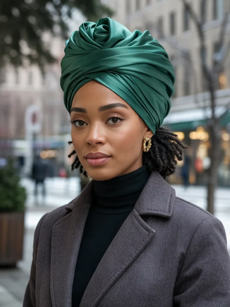 Chic Headwrap With Natural Hair