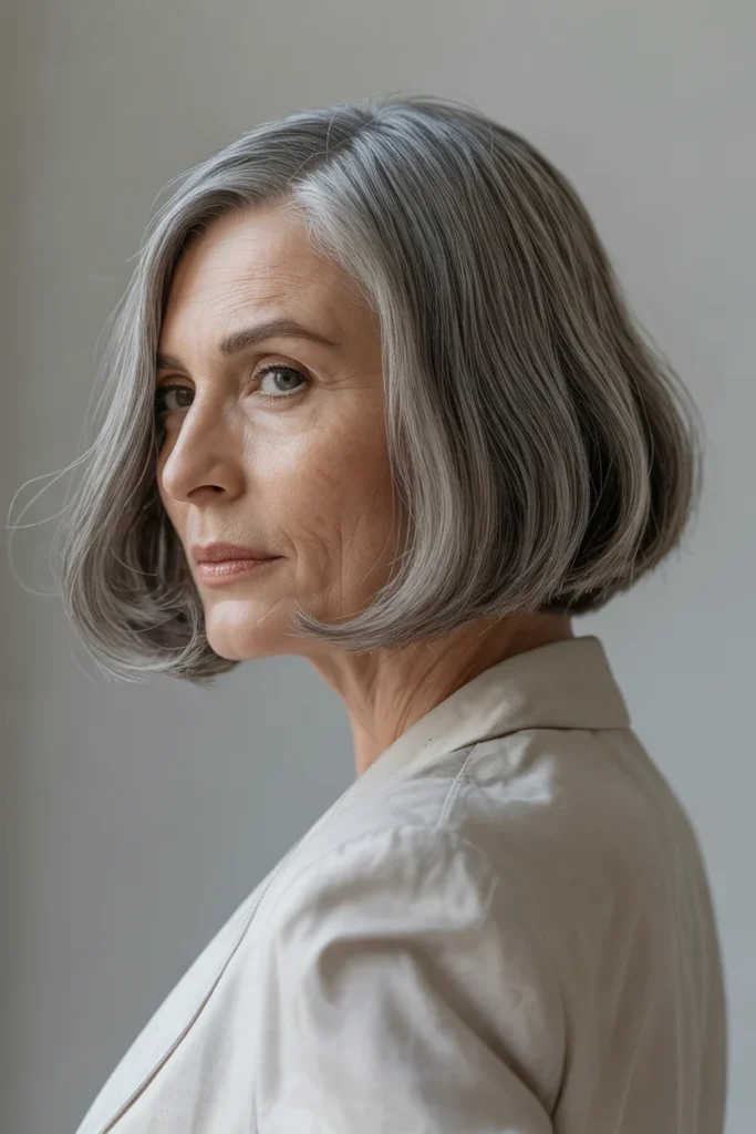 Classic Silver Grey Bob