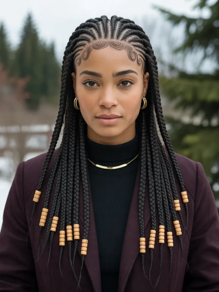 Fulani Braids With Beads