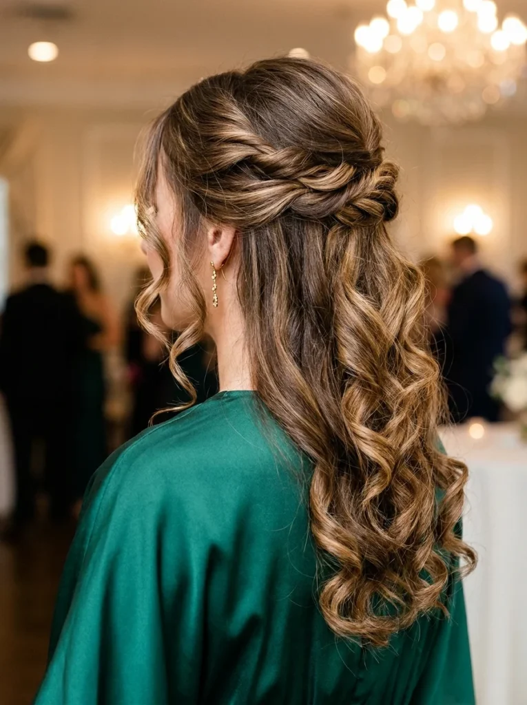 Half-Up Half-Down Curls