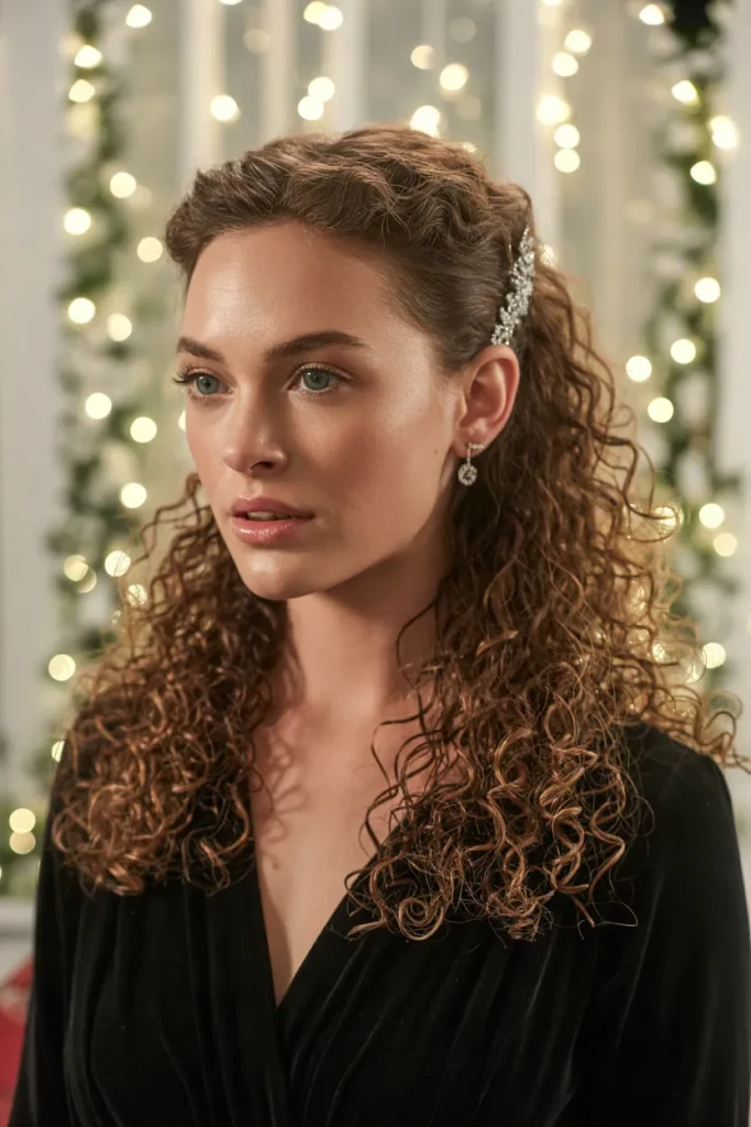 Half-Up Half-Down Curls