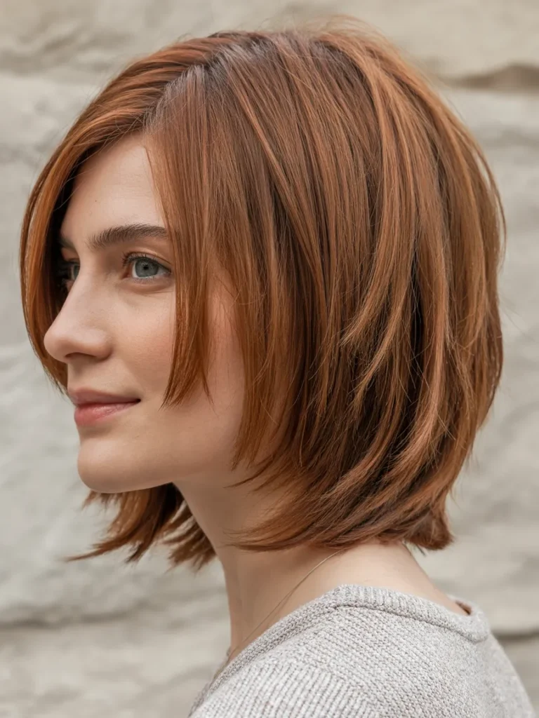 Layered Italian Bob Haircut