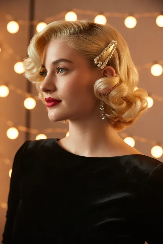 Short Bob With Vintage Waves