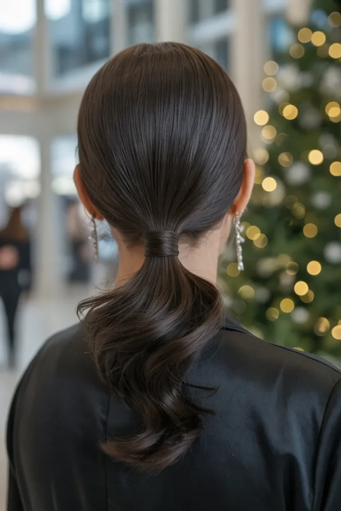 Sleek Low Ponytail