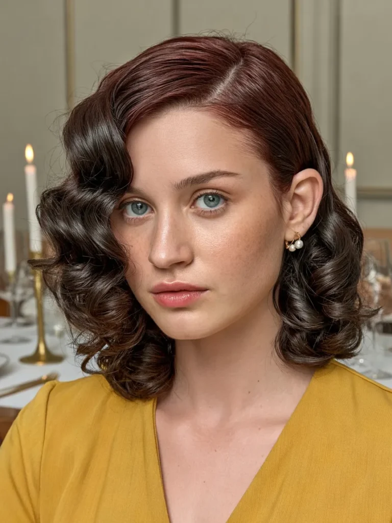 Soft Side-Part Curls