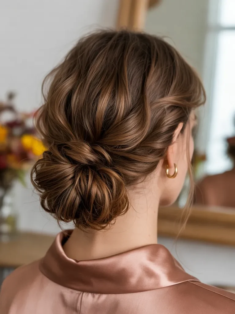 Textured Low Chignon